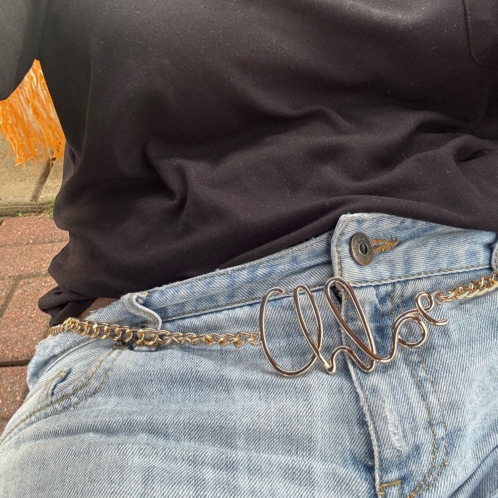 Chloe Gold Chain Belt